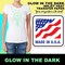 Printable Iron-on Glow Light Heat Transfer Paper for LIGHT Fabrics, sheets 8.5" x 11", Long Lasting, Durable, Professional Quality, Easy DIY, Non-Toxic, Made in USA